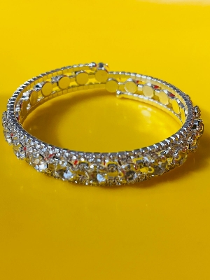 Picture of Fashion Crystal Bracelet for Women Wedding Bangle Hand Jewelry Multi-Layer Bridal Rhinestone Bracelet