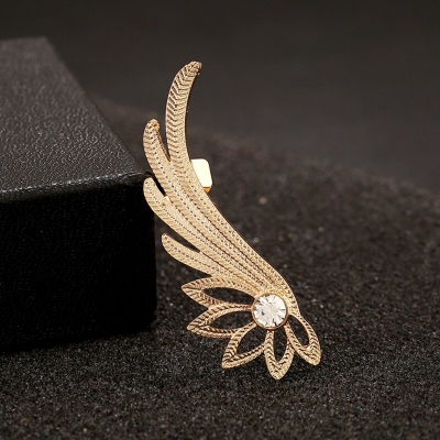 Picture of Fashion women's Earrings New Angel Wings Ear clip ear-hook trend personalized hollow alloy Wings earring Fashion Jewelry gift - Earrings (color guaranteed)
