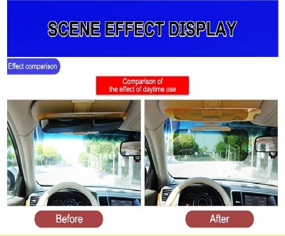 Picture of Car Day Night Anti-Glare Mirror Sports Style Sun Visor Night Vision Goggles Foldable Anti-Dazzle Sunshade