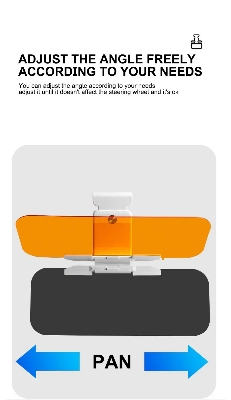 Picture of Car Day Night Anti-Glare Mirror Sports Style Sun Visor Night Vision Goggles Foldable Anti-Dazzle Sunshade