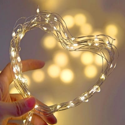Picture of LED Light Christmas Fairy Tale Lamp Lantern Creative Star String Light Battery Copper Wire Light