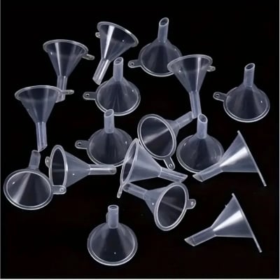 Picture of 10 pcs Precision Mini Funnels Refillable Perfume Bottle Funnel Mini Perfume Travel Bottle Bottom Fill Perfume Dispenser