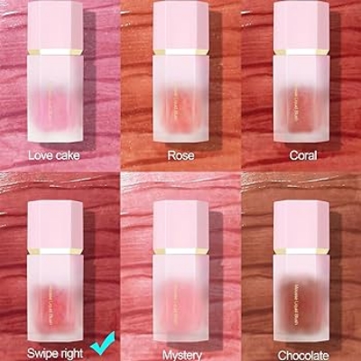 Picture of HANDAIYAN 6 Colors Liquid Blush Cosmetics Natural Long Lasting Makeup Blusher Rare Liquid Blush Face Pigment Natural Cream Cheek Tint)