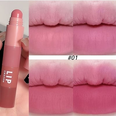 Picture of Cappuvini 4 In 1 Waterproof Long Lasting Non-stick Cup Lip Gloss Matte Velvet Lipstick Pen Crayon Lipstick Fashion Red Lip Tint Makeup Cosmetic