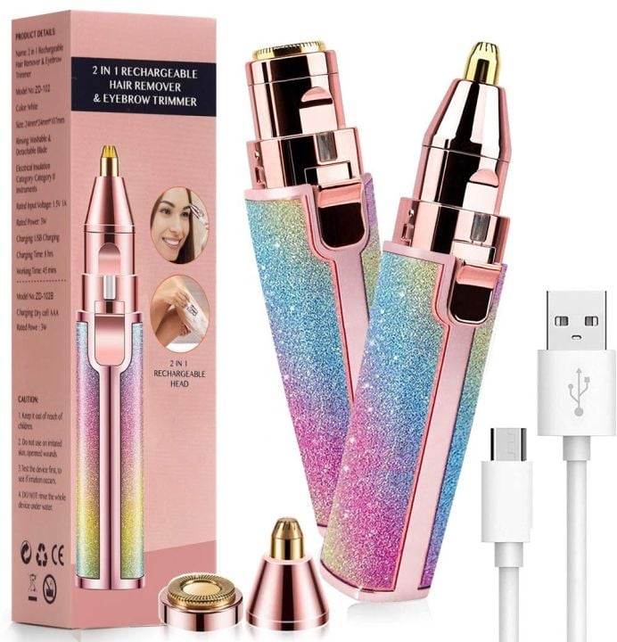 Picture of 2-in-1 Lady Shaver Flawless Eyebrow Trimmer