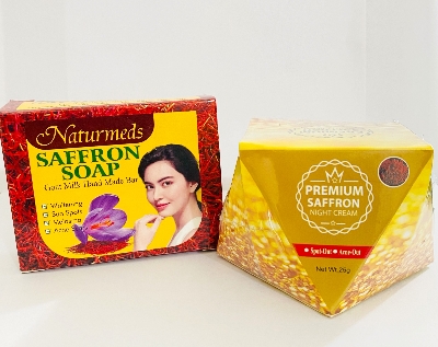Picture of Saffron Cream & Hand Saffron soap combo Pack 2 in 1