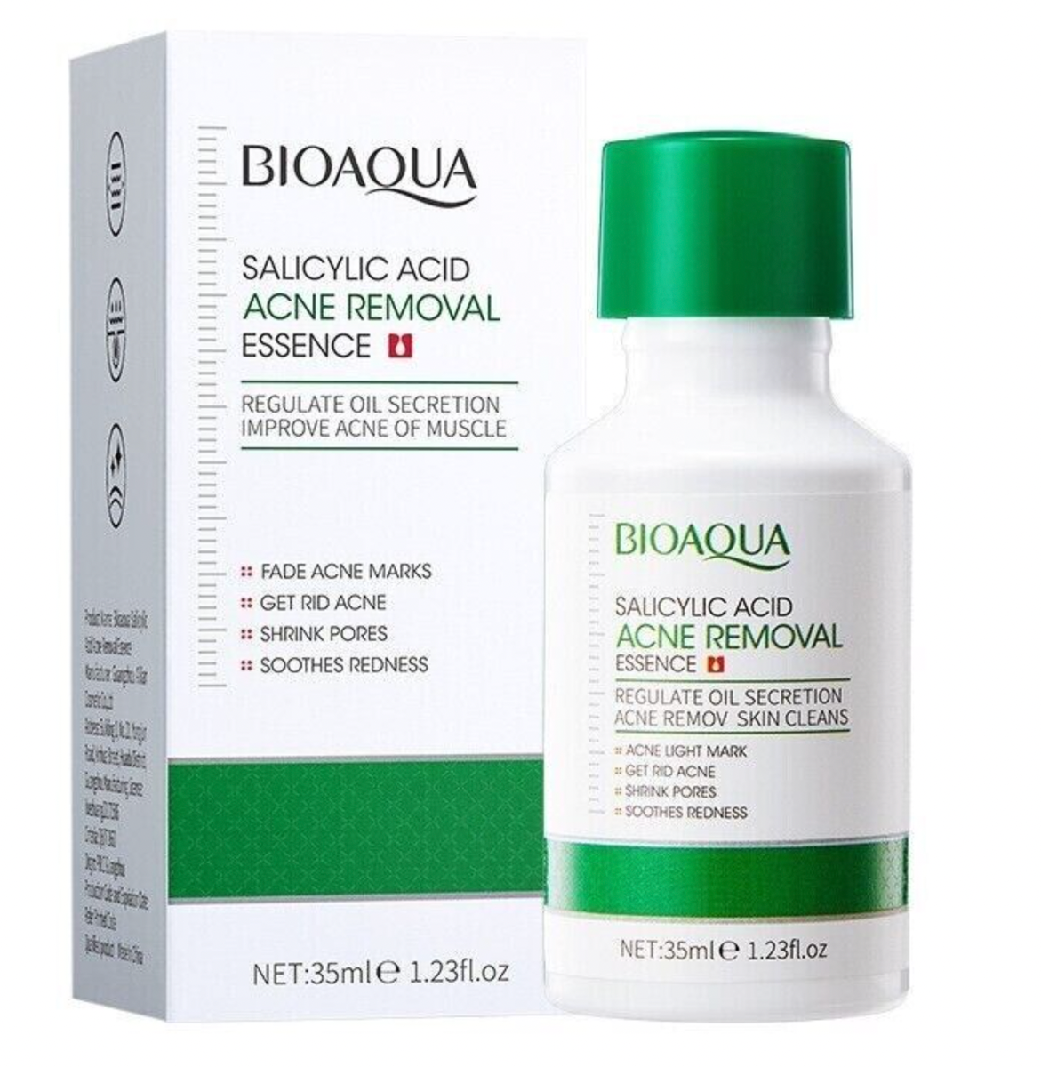 Picture of BIOAQUA Salicylic Acid Shrink Pores Face Serum Oil Control Remove Acne Blackheads Dark Spot Whitening Moisturizing Skin Care Essence -35ML
