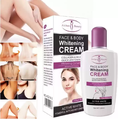 Picture of Aichun Face & Body Whitening Cream, Collagen & Milk Quick Whitening Complex - 120ml