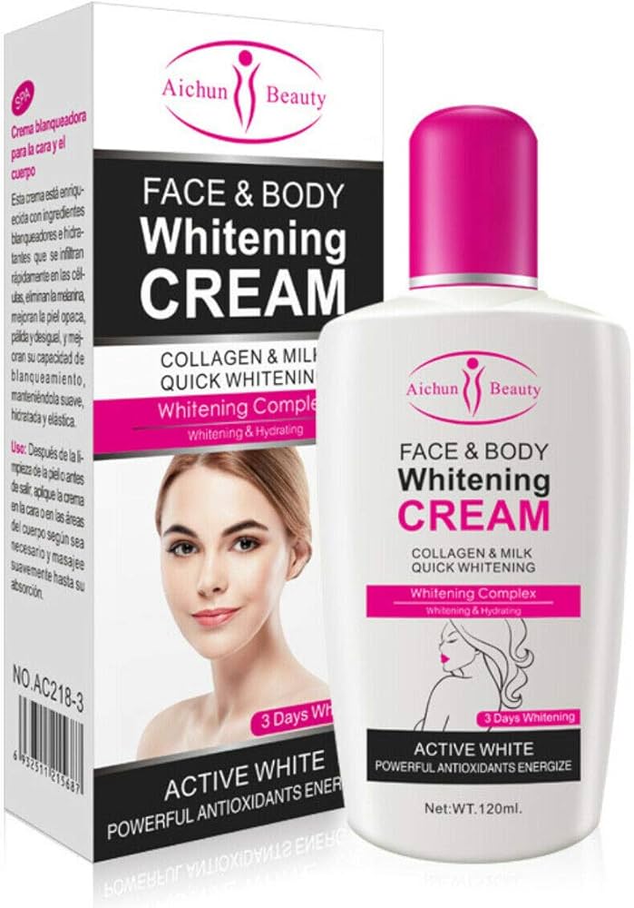Picture of Aichun Face & Body Whitening Cream, Collagen & Milk Quick Whitening Complex - 120ml