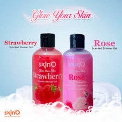 Picture of SKINO STRAWBERRY+ROSE COMBO SCENTED SHOWER GEL 220ML (made in bangladesh)