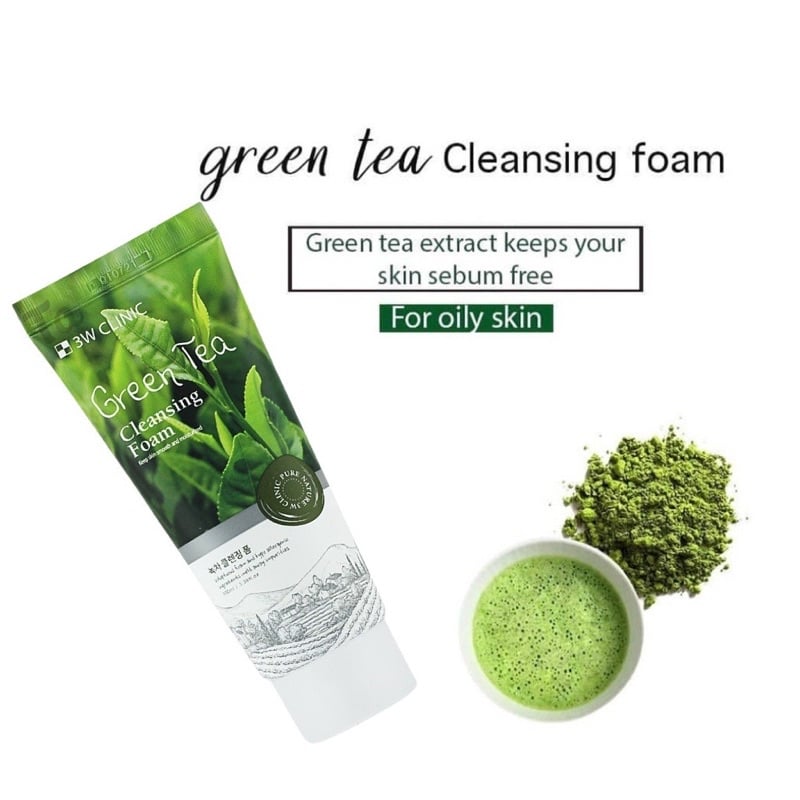 Picture of 3W Clinic Green Tea Foam Cleansing 100ml