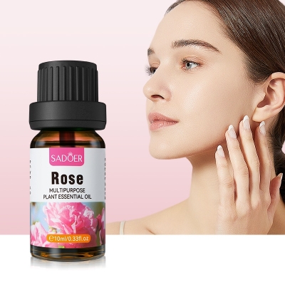 Picture of SADOER Rose Multipurpose Plant Essential Oil Moisturizing Skin Rejuvenation Lock Water-10ml