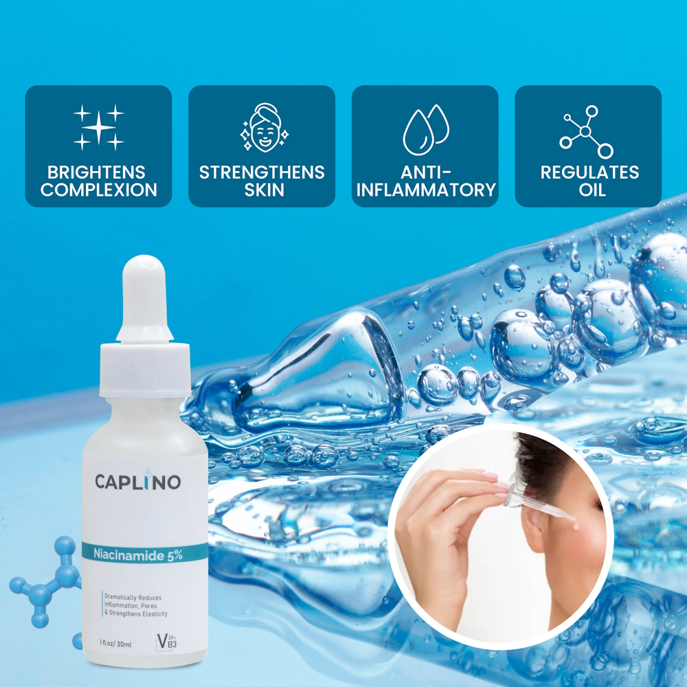 Picture of Caplino Niacinamide Serum 5% Vitamin B3 20% & Zinc PCA- 30ml