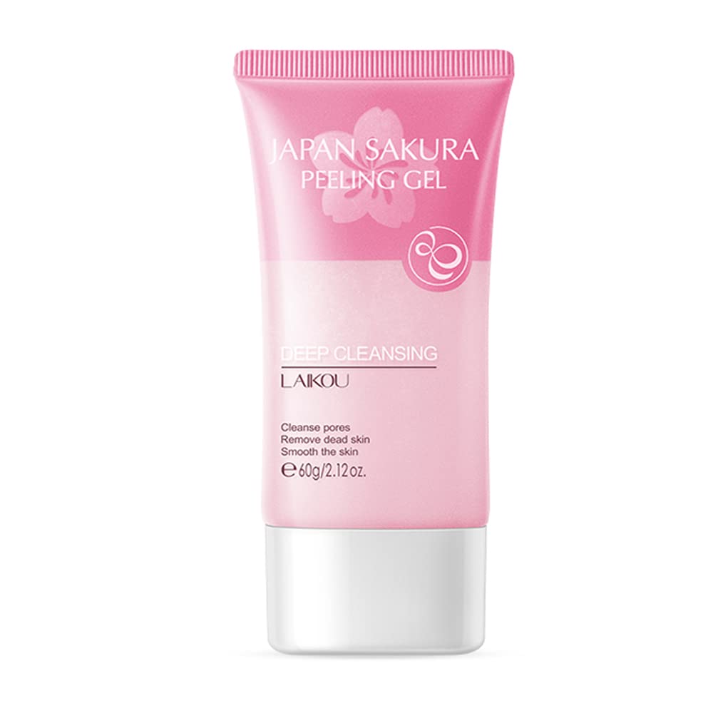 Picture of LAIKOU Japan Sakura Peeling Gel Remove Blackheads Fade Fine Lines Brighten Skin Exfoliating Detox Cleansing Facial Gel Cream- 60g