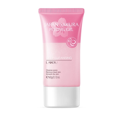 Picture of LAIKOU Japan Sakura Peeling Gel Remove Blackheads Fade Fine Lines Brighten Skin Exfoliating Detox Cleansing Facial Gel Cream- 60g