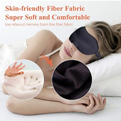 Picture of LANBENA 3D Sleeping Eye Mask for Men Women - Black