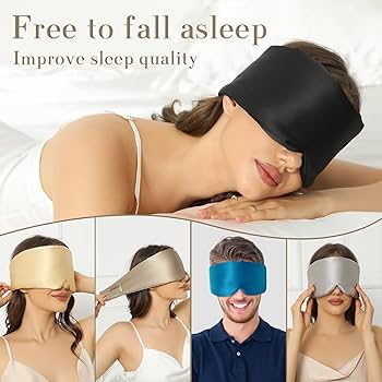 Picture of LANBENA 3D Sleeping Eye Mask for Men Women - Black