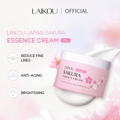Picture of LAIKOU Japan Sakura Beauty Set Brighten Skin Tone Deep Nourishing Whitening Cherry Blossom Skin Care Beauty Set-7pcs