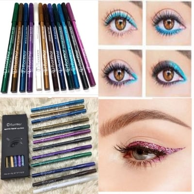 Picture of Waterproof & Long Lasting Colorful Pencil Eyeliner Set of 12 Piece