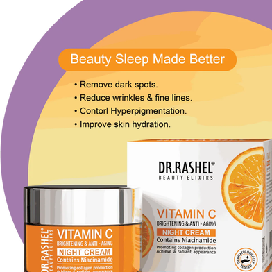 Picture of Dr-Rashel Vitamin C Anti-Aging and Brightening Night Cream-50gm