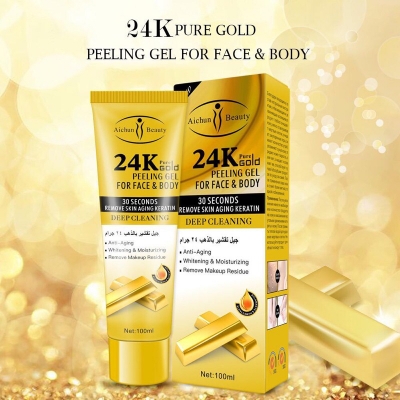 Picture of Aichun beauty 24k pure gold peeling gel for face & body 100 ML