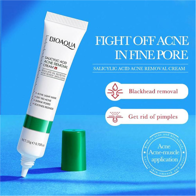 Picture of BIOAQUA Natural Salicylic Acid for Acne Face Cream Cleaning Pores Repairing Acne Spots Controlling Moisturizing Skin Remove Acne Marks-20gm