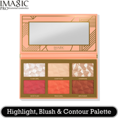 Picture of IMAGIC মেকাপ কম্বো সেট 6 Color Highlight Blush and Contour Palette