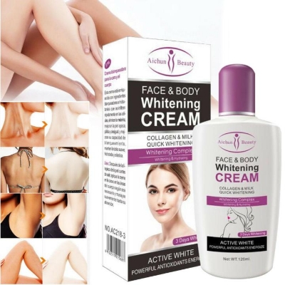 Picture of Aichun Face & Body Whitening Cream, Collagen & Milk Quick Whitening Complex - 120m
