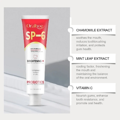 Picture of Oralhoe SP-6 Super Probiotic Bright White Toothpaste - 120g/4.23oz