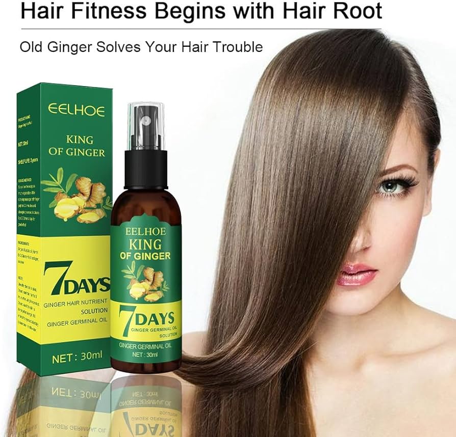Picture of EELHOE King of Ginger 7 Days Ginger Hair Nutrient Solution Ginger Germinal Oil - 50ml