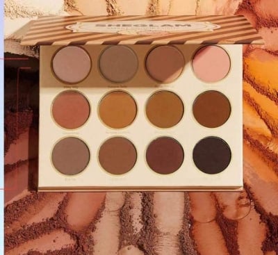 Picture of SHEGLAM Smart Cookie Palette 12-Clolor Shimmer Matte Eyeshadow Palette Warm Brown Smoky Eyes Long Lasting Ultra Pigmented Soft Smooth Blendable Eyeshadow