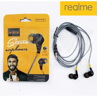 Picture of Realme Buds 2 Stereo Earphone for All Android mobile supported- 10 pcs Grey