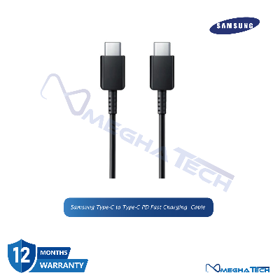 Picture of Exceptional Quality - SAMSUNG Type C to Type C fast Charging USB Cable- Black - Break Trend - Sleek Usage Black