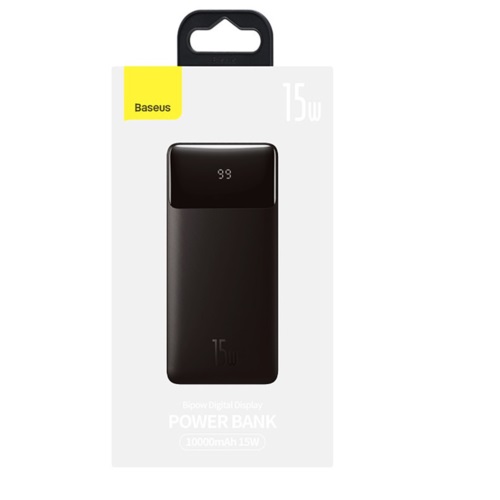 Picture of Baseus Bipow Digital Display 15W 20000mAh Power Bank Black