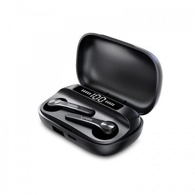 Picture of Lenovo QT81 TWS Bluetooth 5.0 Earphone with LED Power Display Black