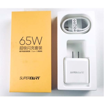 Picture of Realme 65W SuperDART Flash Power Adapter With Type C Charging Cable White