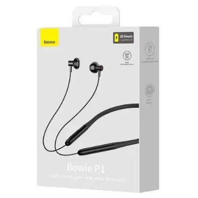 Picture of Baseus Bowie P1 Half-In-ear Neckband Wireless Earphone(Global Version) Black