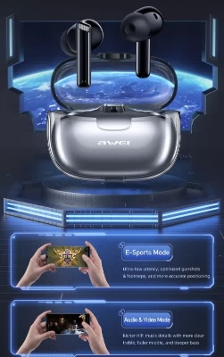 Picture of Awei T52 True Wireless Earbuds Black