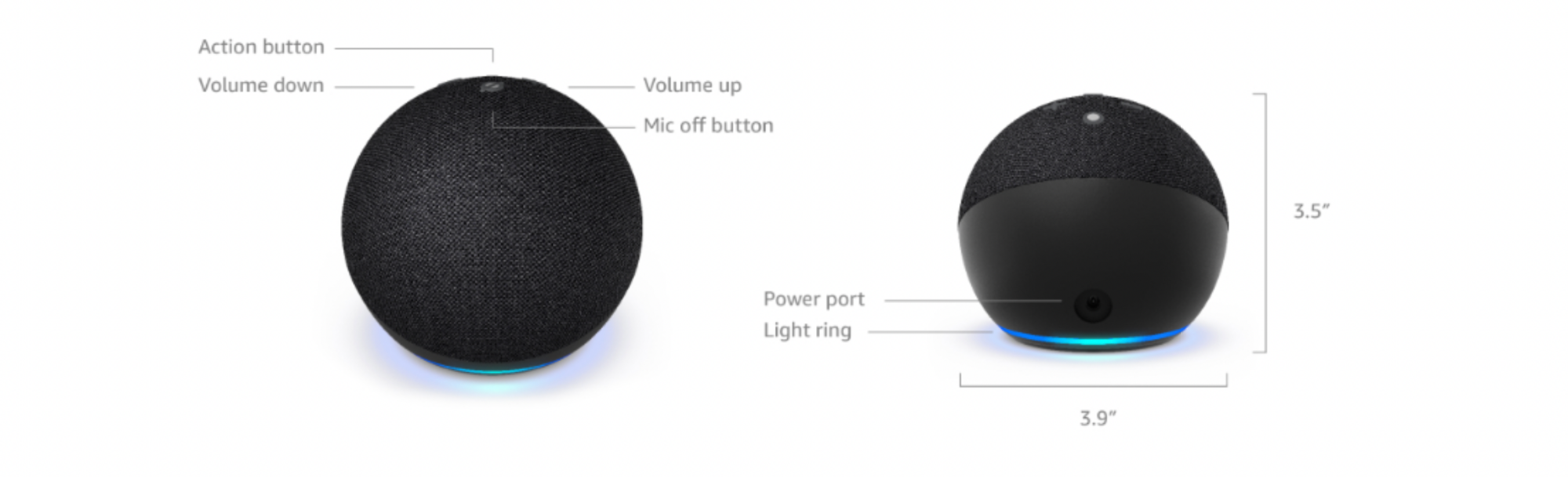 Picture of Echo Dot 5Th Gen Smart Speaker With Bigger Sound - Motion Detection - Temperature Sensor And Alexa - Blue 