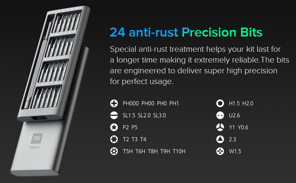 Picture of Xiaomi Mijia Wiha 24 in 1 Precision Screwdriver Kit Black