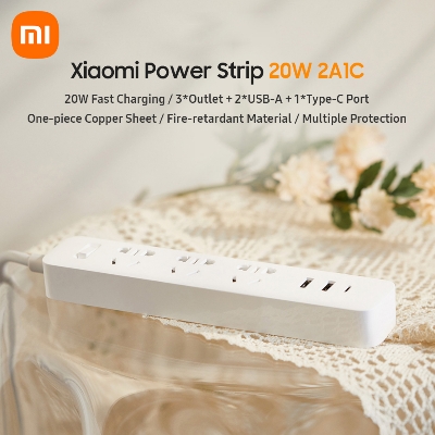 Picture of Xiaomi Mi 2A1C XMCXB05QM 20W Fast Charging Power Strip White