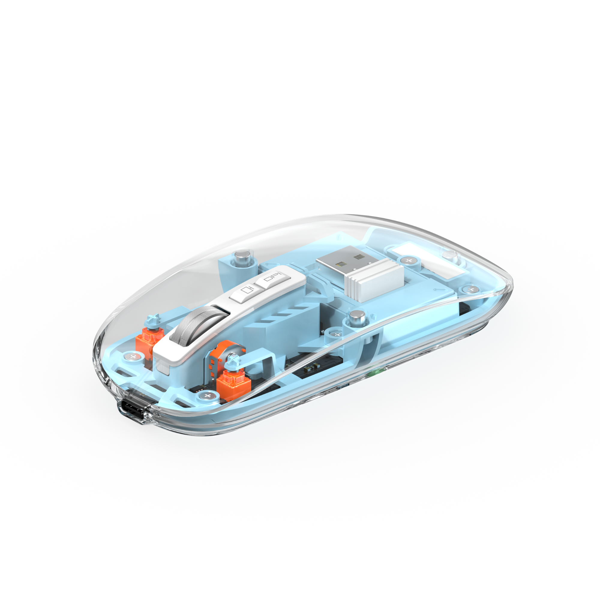 Picture of WIWU Crystal Transparent Wireless Mouse 2.4G 