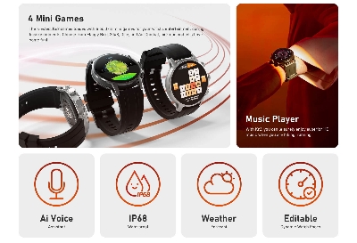 Picture of Kieslect KR 2 Bluetooth Calling Smart Watch(Global Edition) 