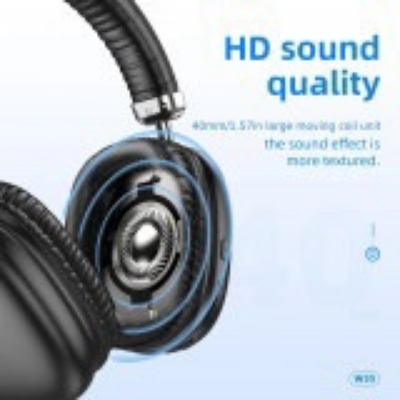 Picture of HOCO RECHARGEABLE 40H WIRELESS HEADPHONES - Black Black