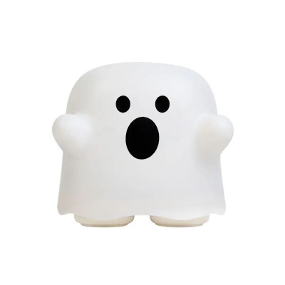 Picture of BOO Ghost Light Creative USB Rechargeable Pat Night Light Smart Card Pass Timer Companion Sleep Light Ambient Light White