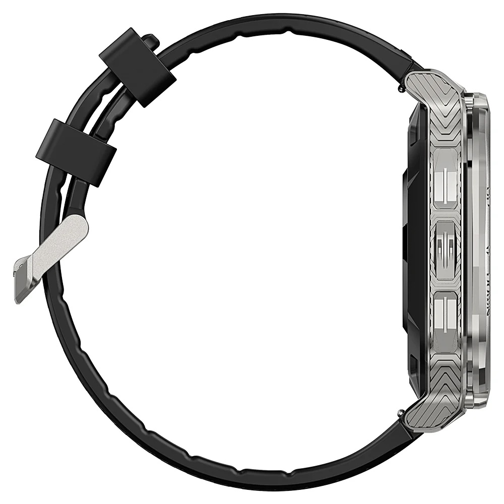 Picture of Kospet Tank M3 1.96" HD AMOLED With 170+ Sports Modes Military-Grade Smart Watch - Black / Silver Silver