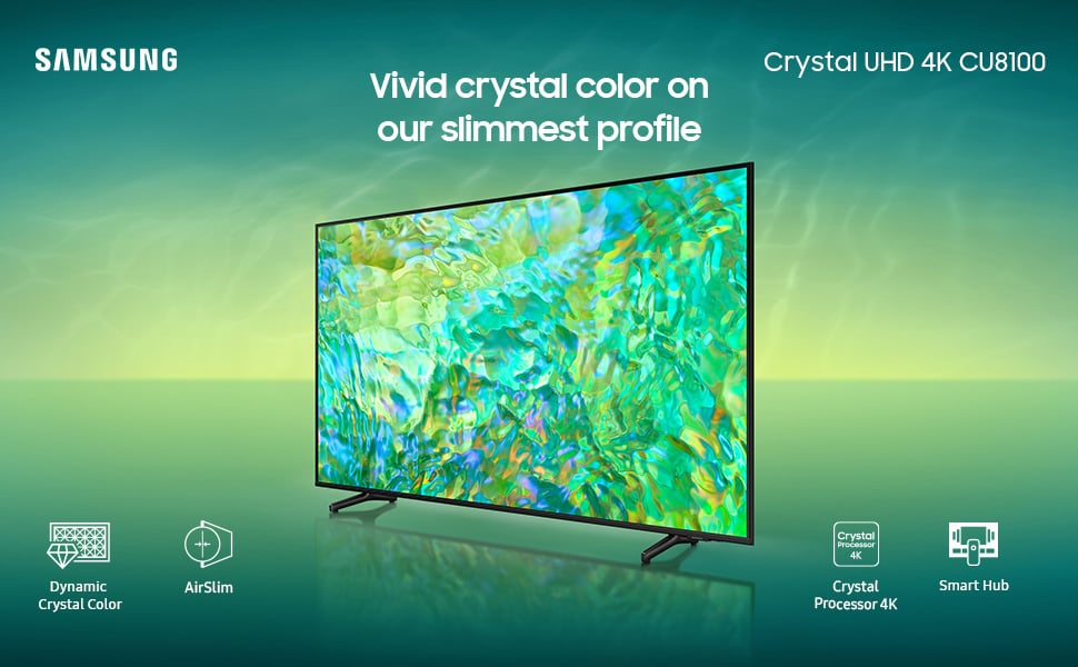 Picture of 65 Inch Samsung CU8100 Crystal UHD 4K Smart TV Black