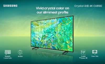 Picture of 65 Inch Samsung CU8100 Crystal UHD 4K Smart TV Black