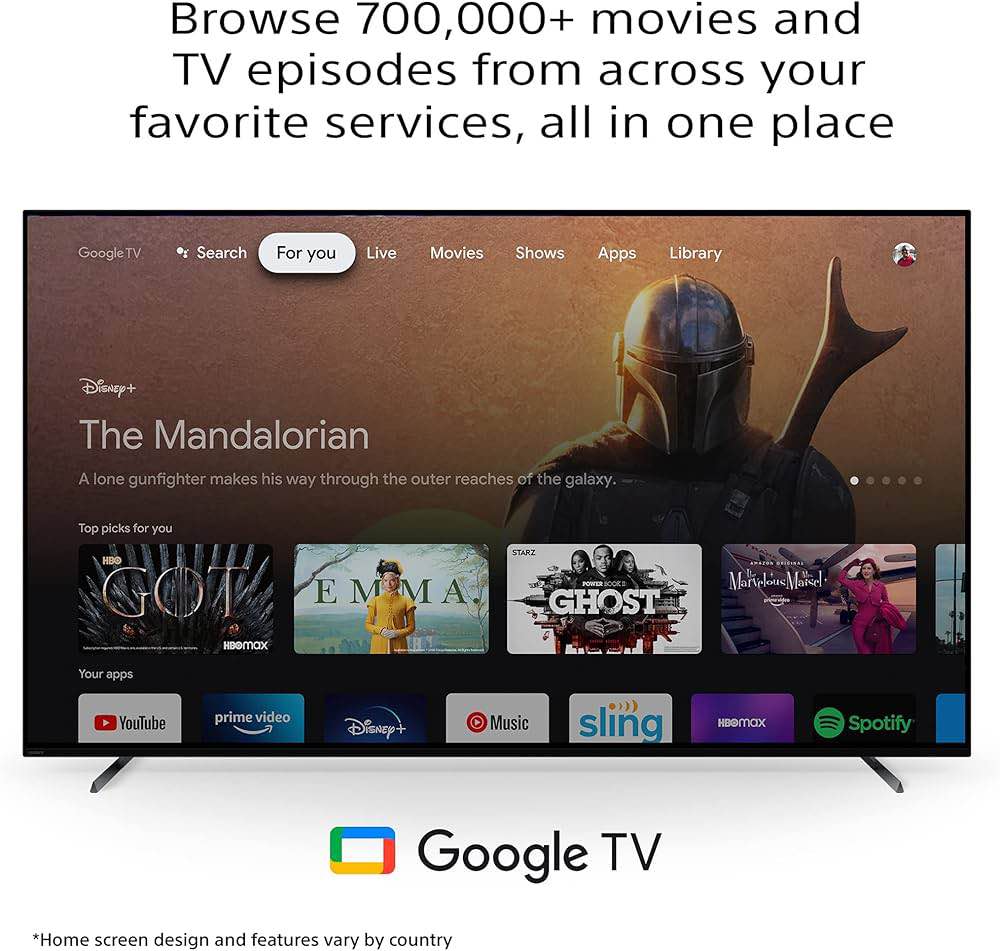 Picture of Sony Bravia 139 cm (55 inches) XR Series 4K Ultra HD Smart OLED Google TV XR-55A80K Black