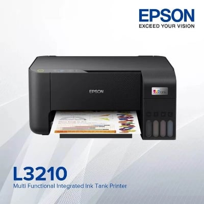 Picture of Epson EcoTank L3210 (A4) Multifunction InkTank Printer Black